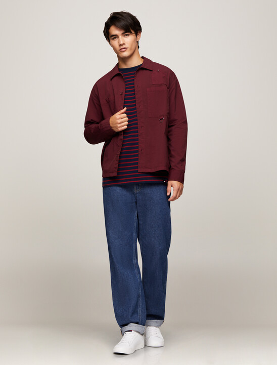 Breton Stripe Organic Cotton Long Sleeve T-Shirt
