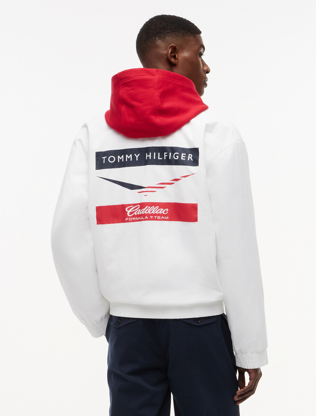 TH x Cadillac Formula 1&reg; Team Coach Jacket, White, hi-res