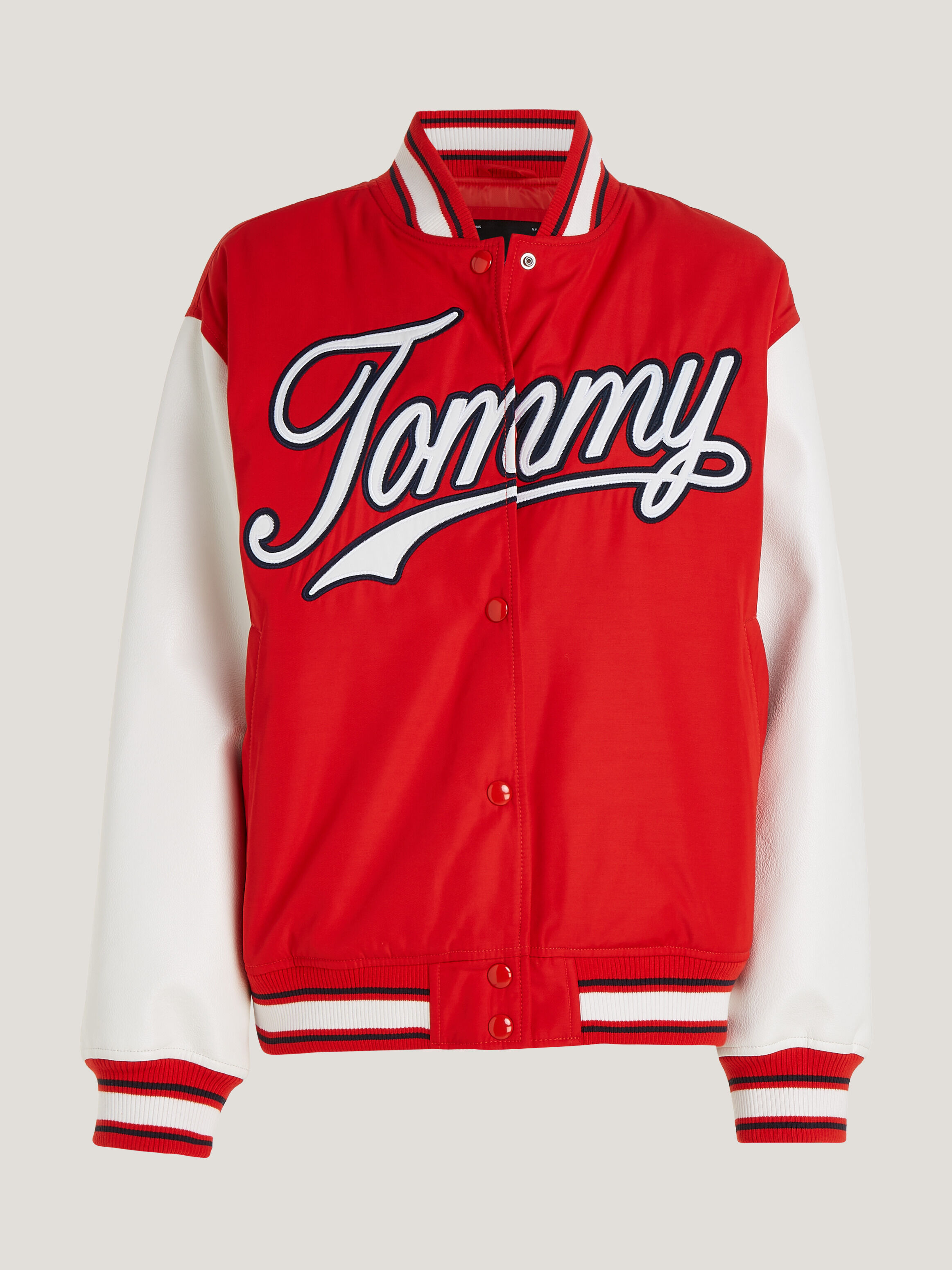 Colour Blocked Letterman Jacket