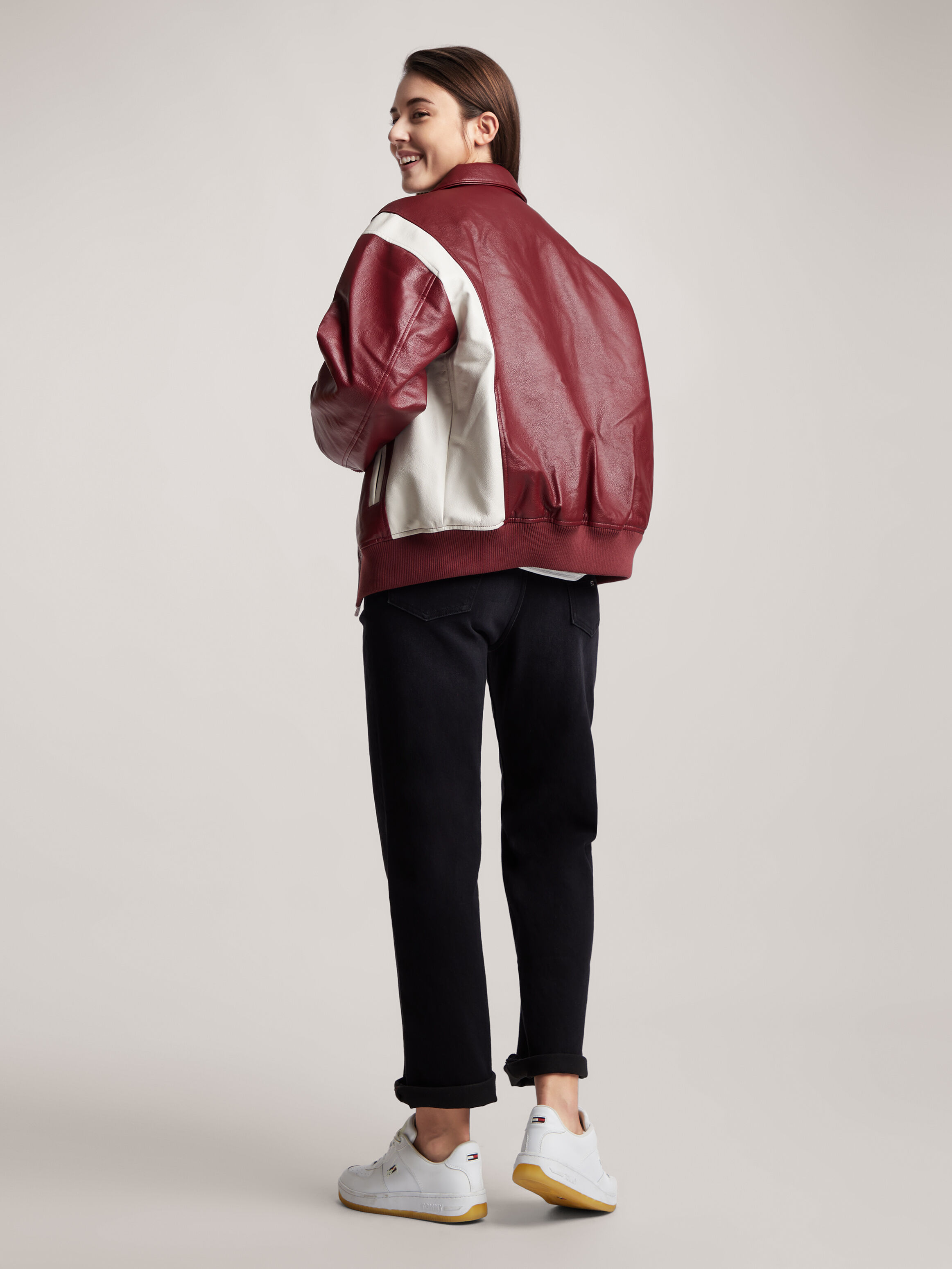 White tommy hilfiger coat womens store