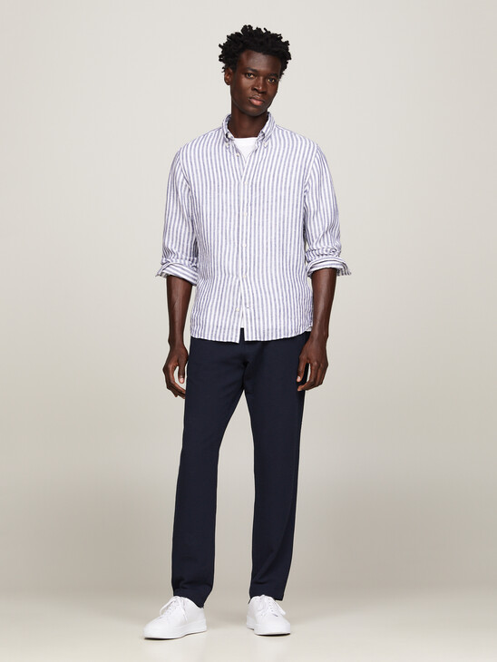 Linen Stripe Regular Fit Shirt