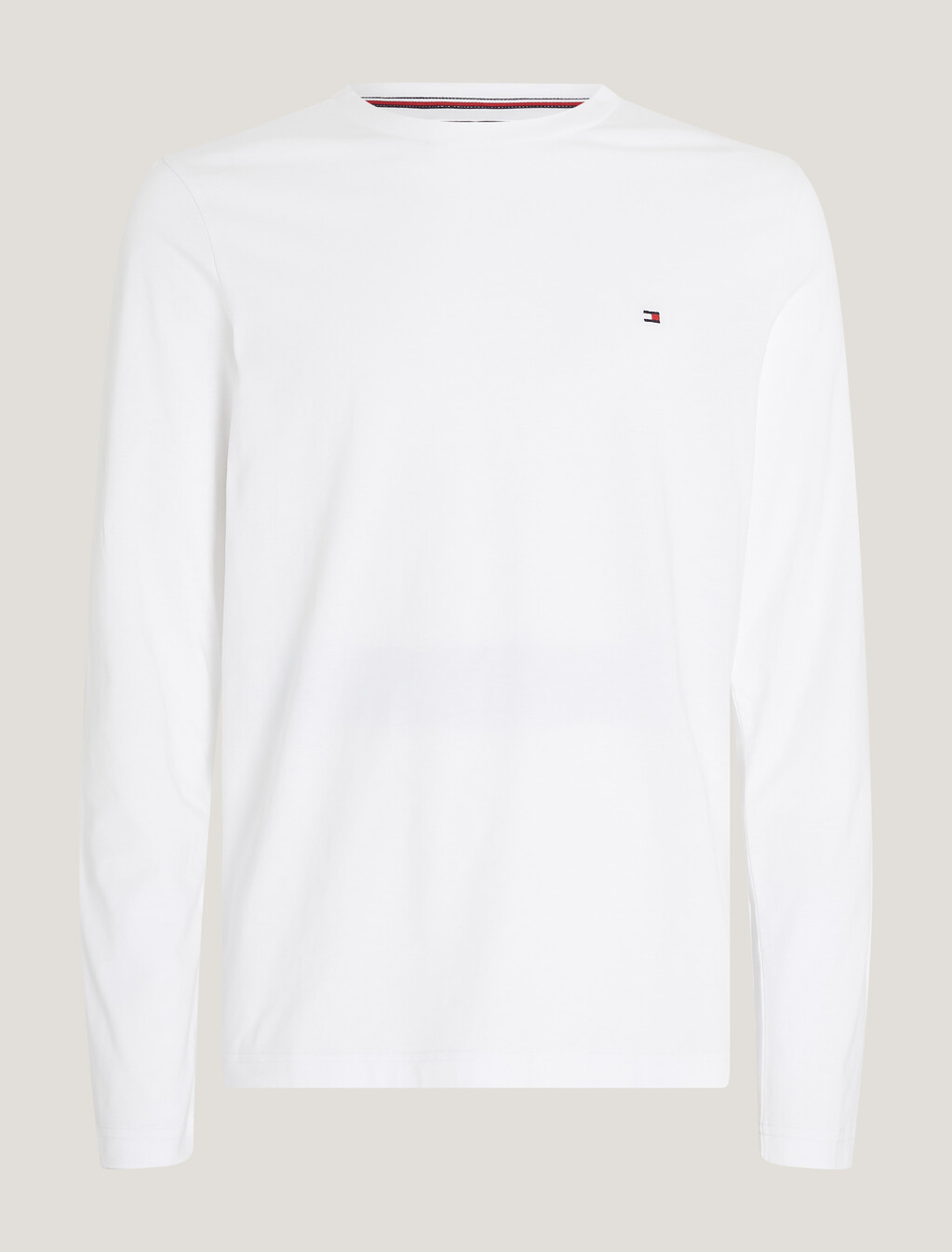 Organic Jersey Logo Long Sleeve T-Shirt, White, hi-res