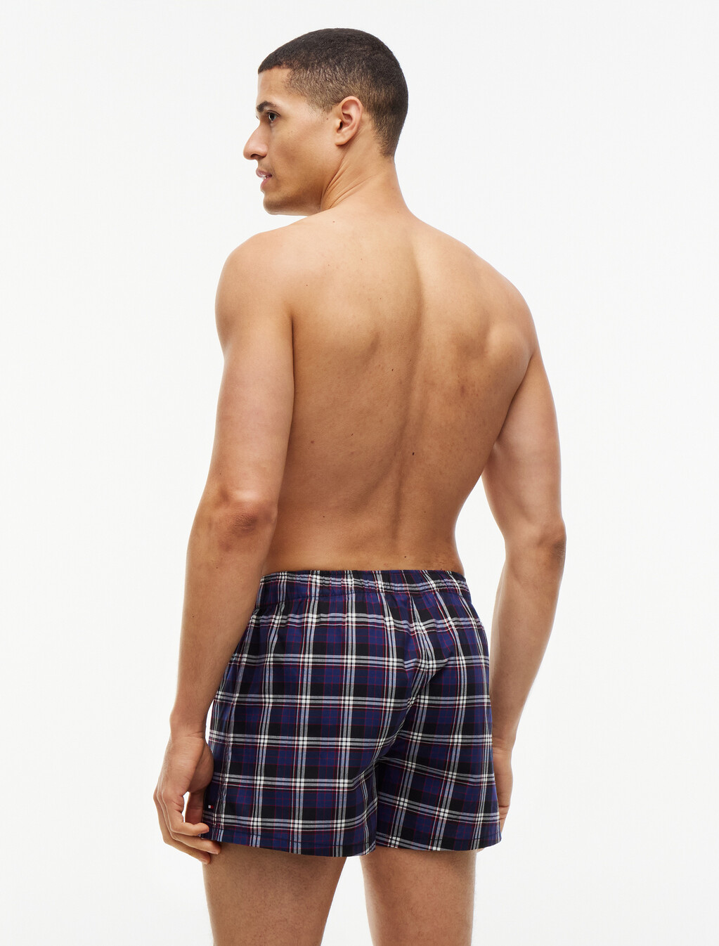 Woven Print Boxer 3 Pack, Nvy Gl St Pld/Blu Ink/Rd Gl Pld Cla, hi-res
