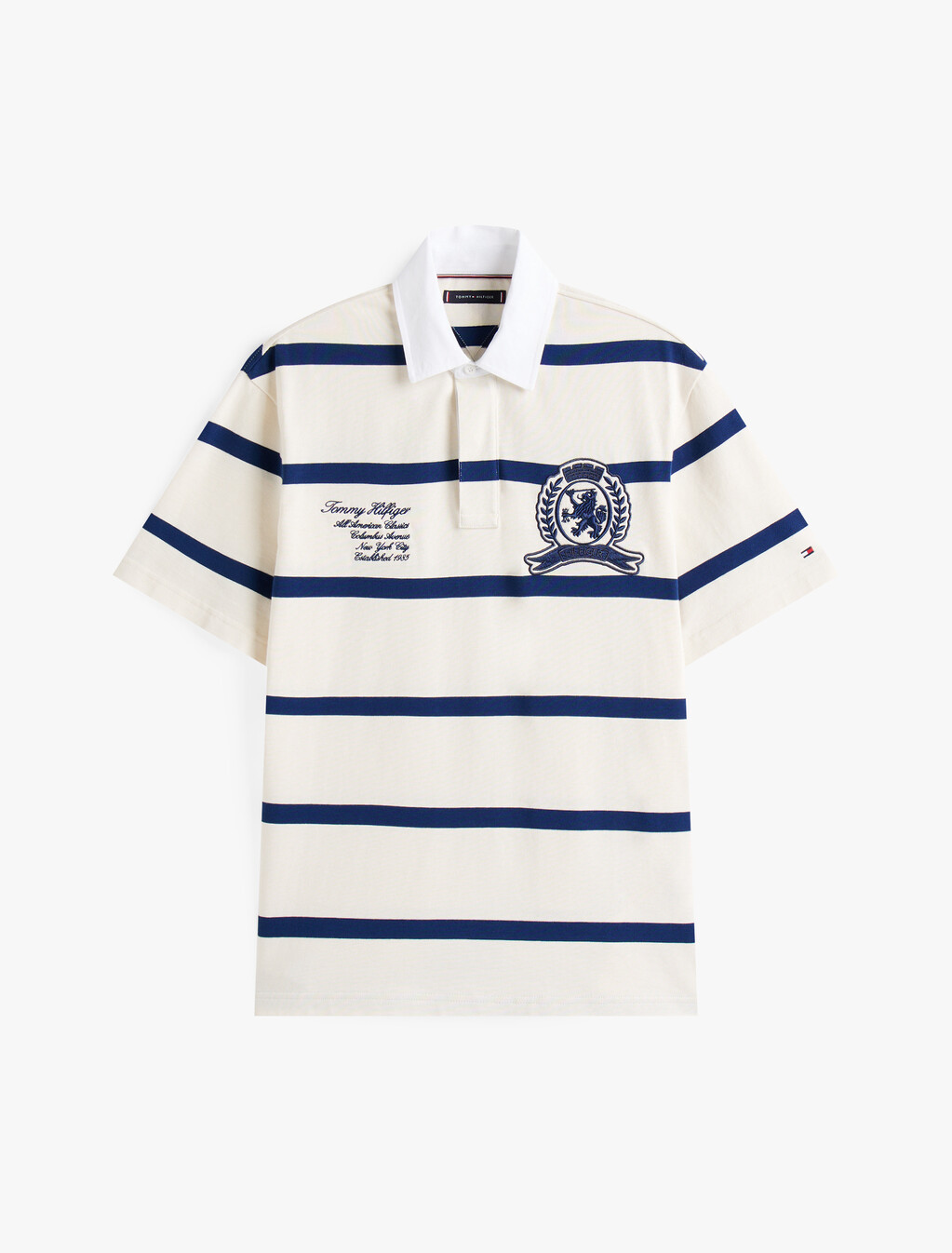 Classic Fit Rugby Shirt, Preppy Navy / Ivory Petal, hi-res