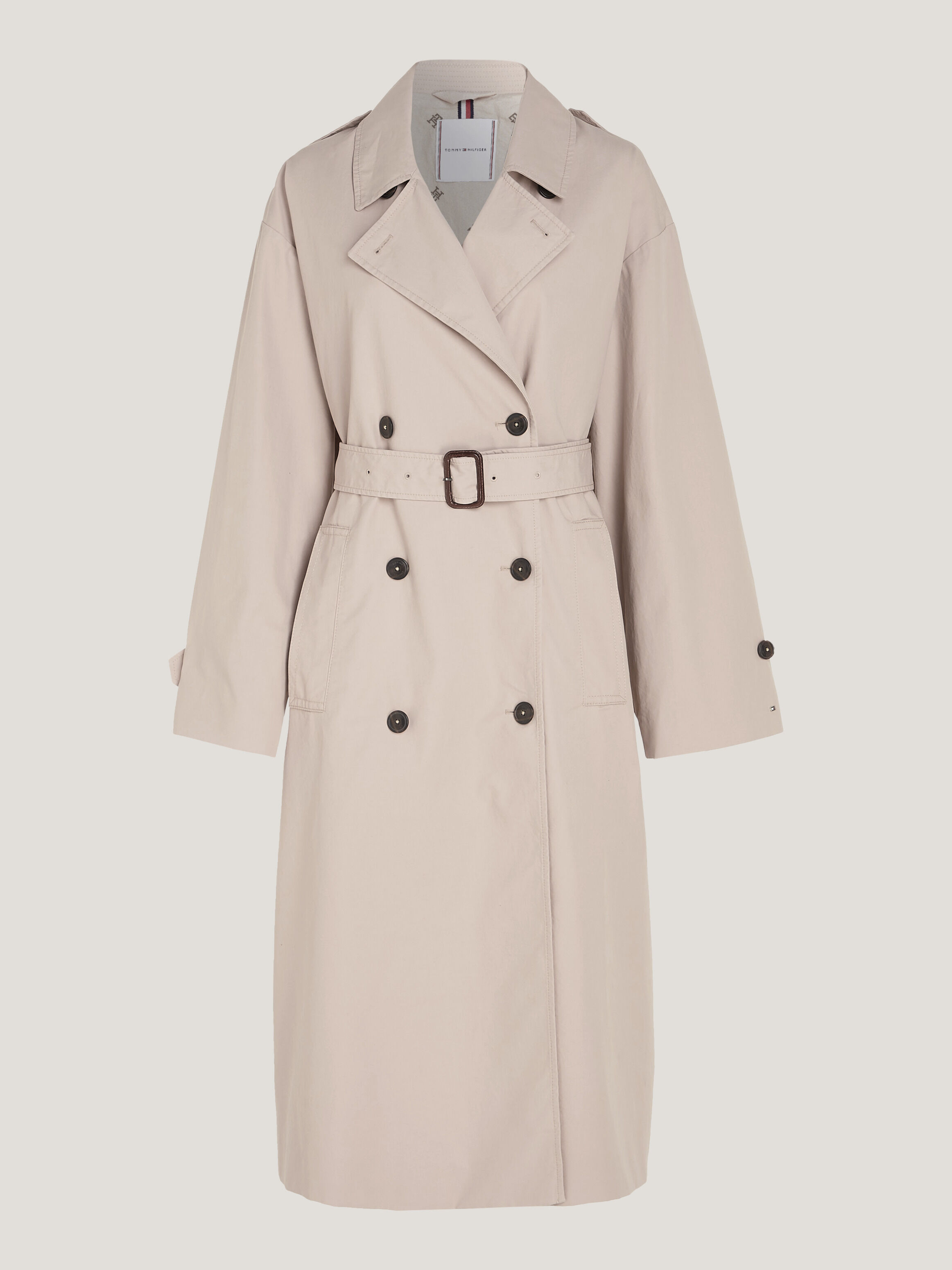 Double Breasted Relaxed Fit Trench Coat Tommy Hilfiger Singapore