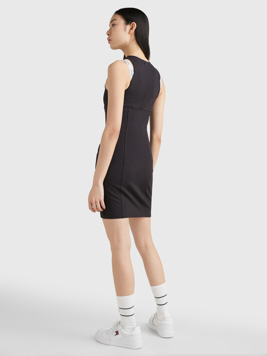 LOGO TAPE BODYCON DRESS