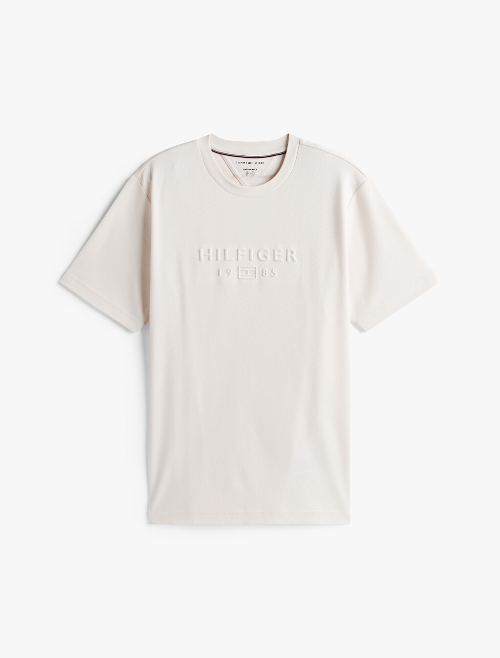 UV Cooling Embossed Logo Pique T-Shirt, Ivory Petal, hi-res
