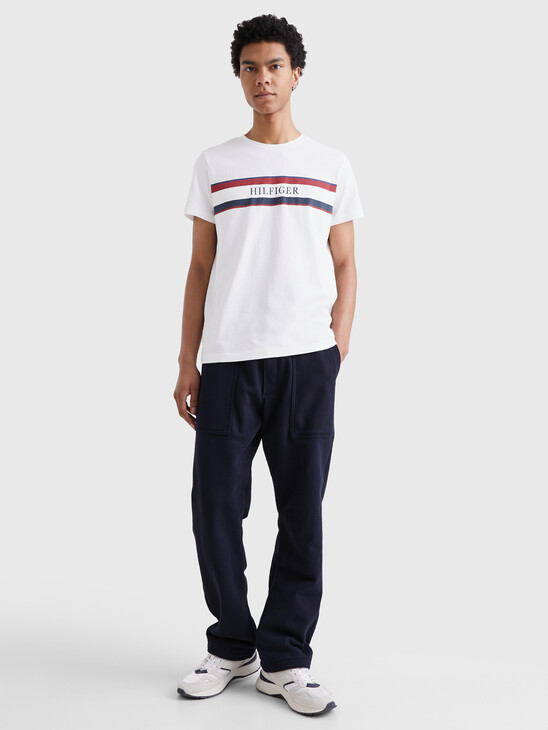 STRIPE LOGO SLIM FIT T-SHIRT