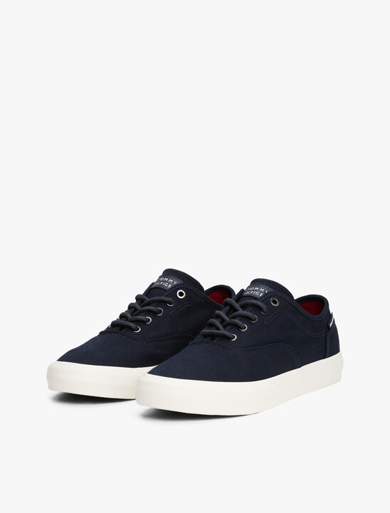 Canvas Embossed Logo Trainers, Desert Sky Canvas Embossed Logo Trainers