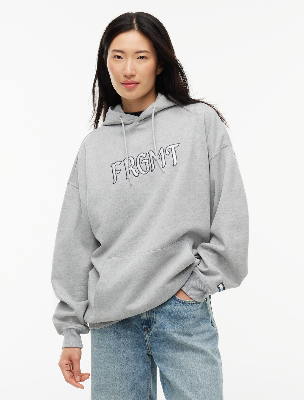 Relaxed Fleece Hoody, Grey Heather, hi-res
