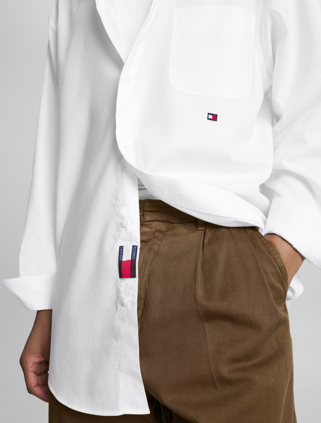 Tommy Hilfiger X Shawn Mendes Archive Fit Oxford Shirt, Optic White, hi-res