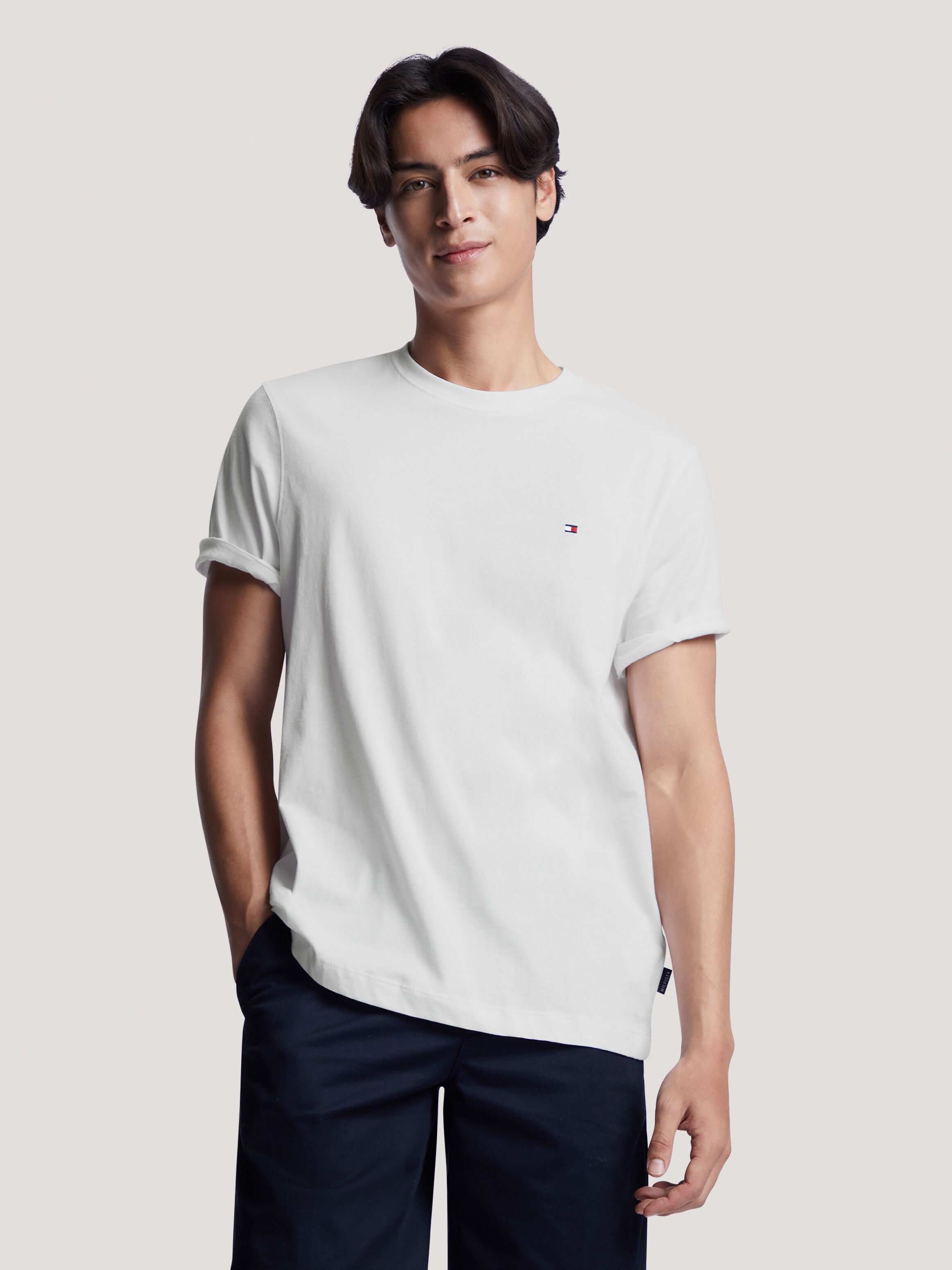 Monotype Back Block T shirt natural Tommy Hilfiger Singapore