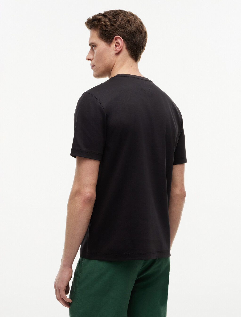 Embossed Logo Interlock T-Shirt, Black, hi-res