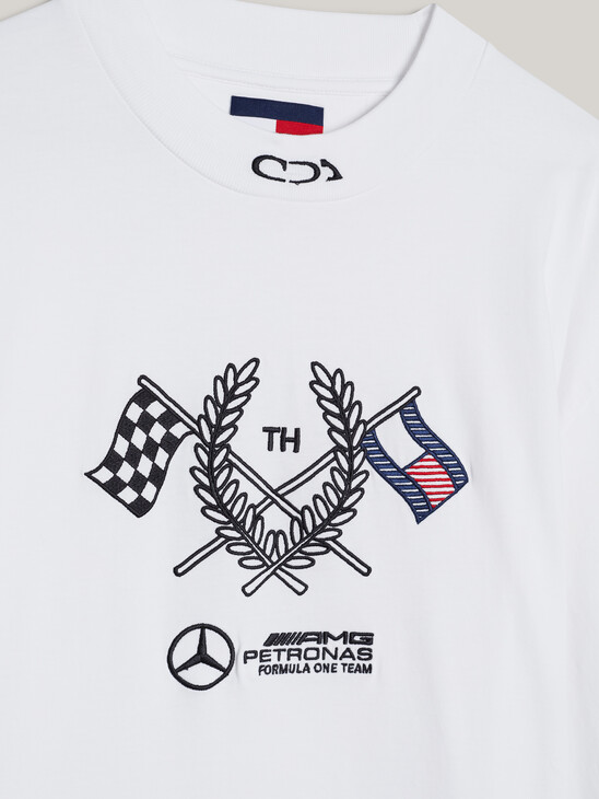 Tommy x Mercedes F1 x CR Logo Long Sleeve T-Shirt