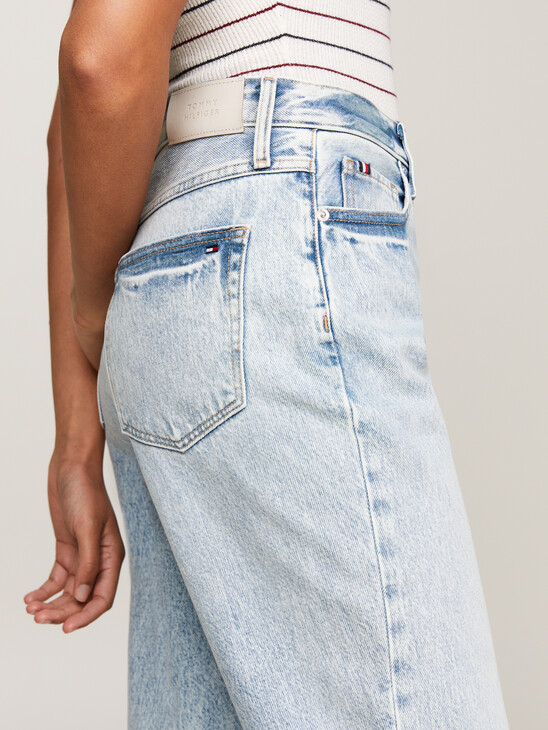High Rise Straight Twisted Seam Jeans