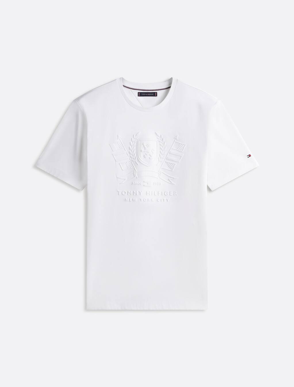 Embossed Icon Graphic T-Shirt, White, hi-res