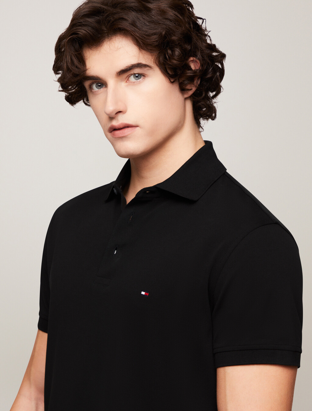 1985 Slim Polo Shirt, Black, hi-res