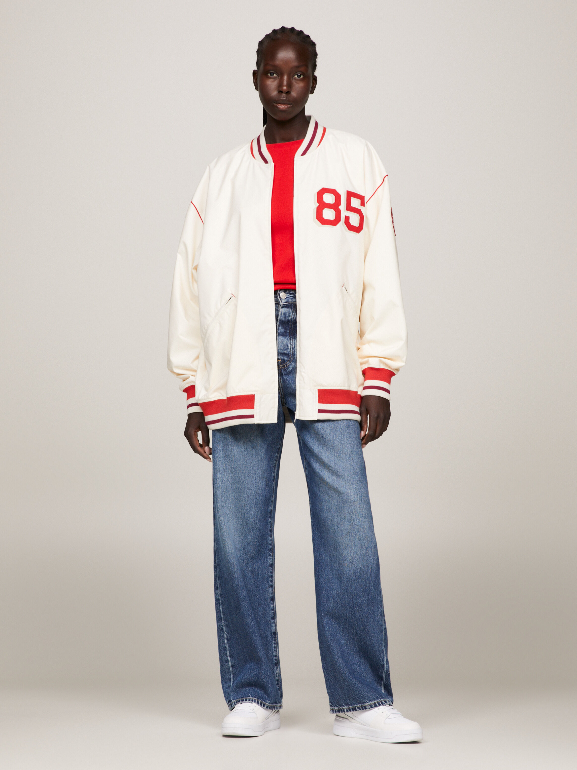 Baseball jacket oversized on sale