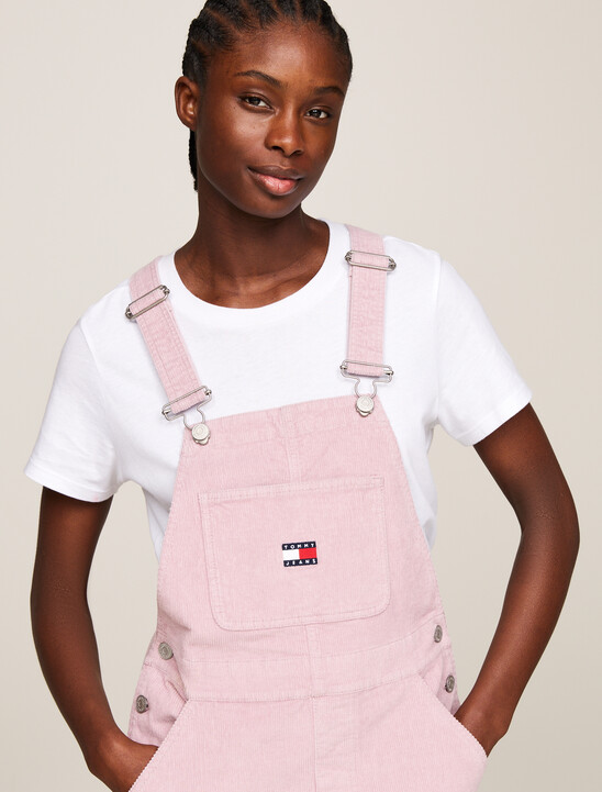 Corduroy Mini Dungaree Dress