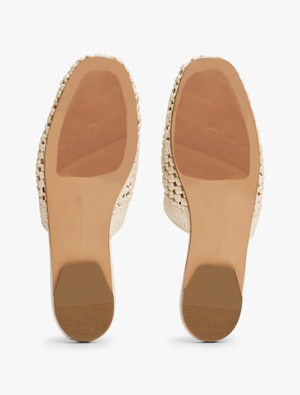 Crochet TH Monogram Plaque Mules, Muslin, hi-res