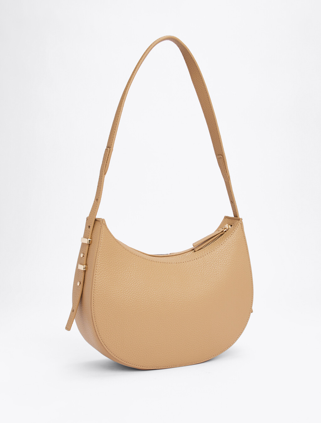 Pebble Grain Hobo Bag, Safari Canvas, hi-res
