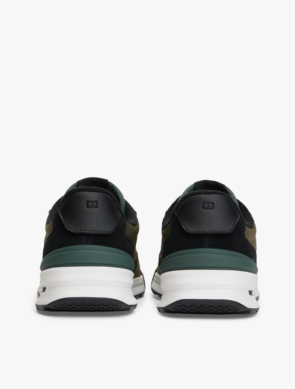 Retro Suede Mix Cleat Trainers, Army Green, hi-res