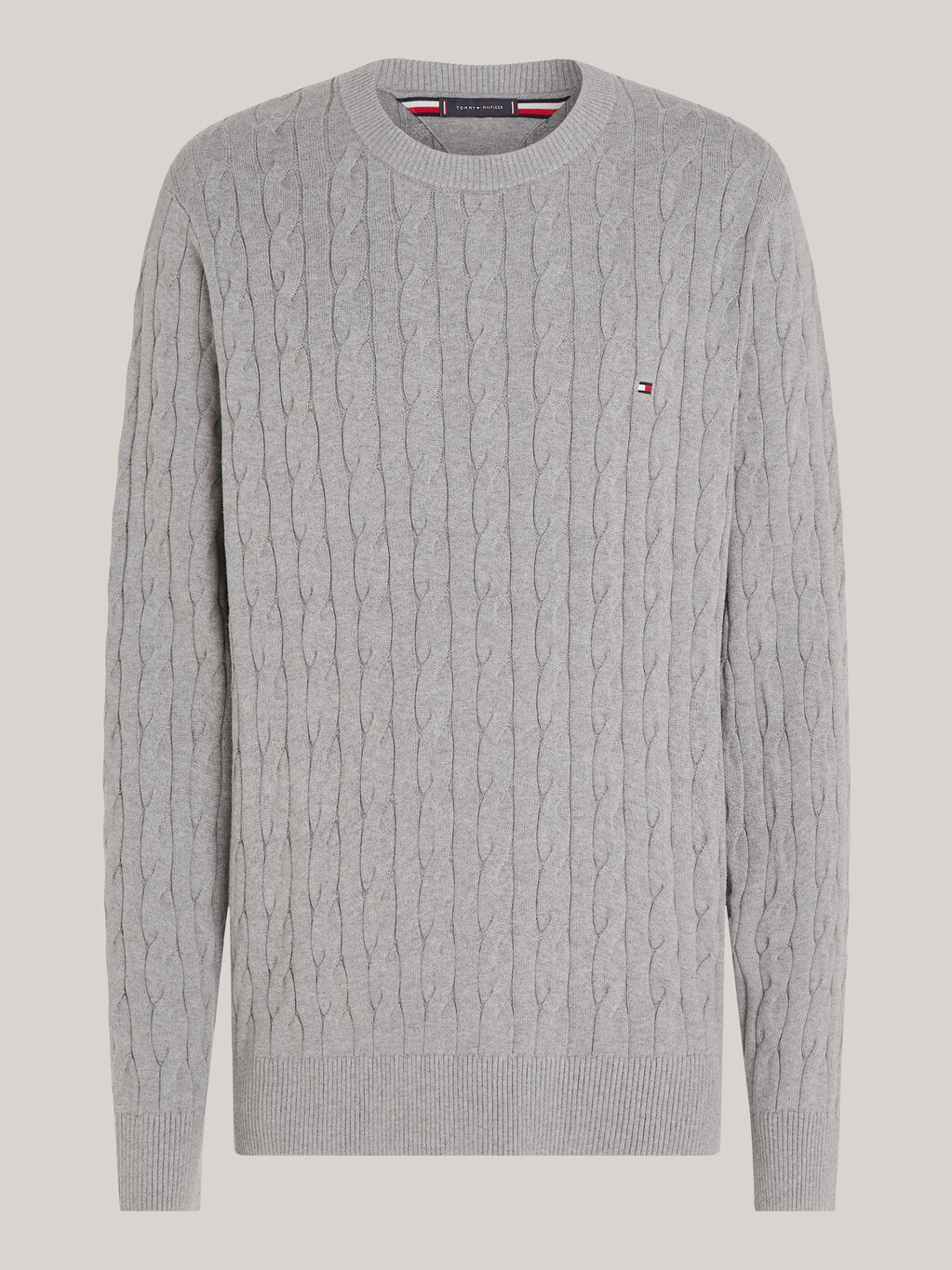 Classics Cable Knit Relaxed Fit Jumper, Medium Grey Heather, hi-res