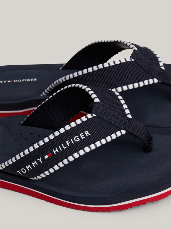 Webbing Strap Logo Flip-Flops