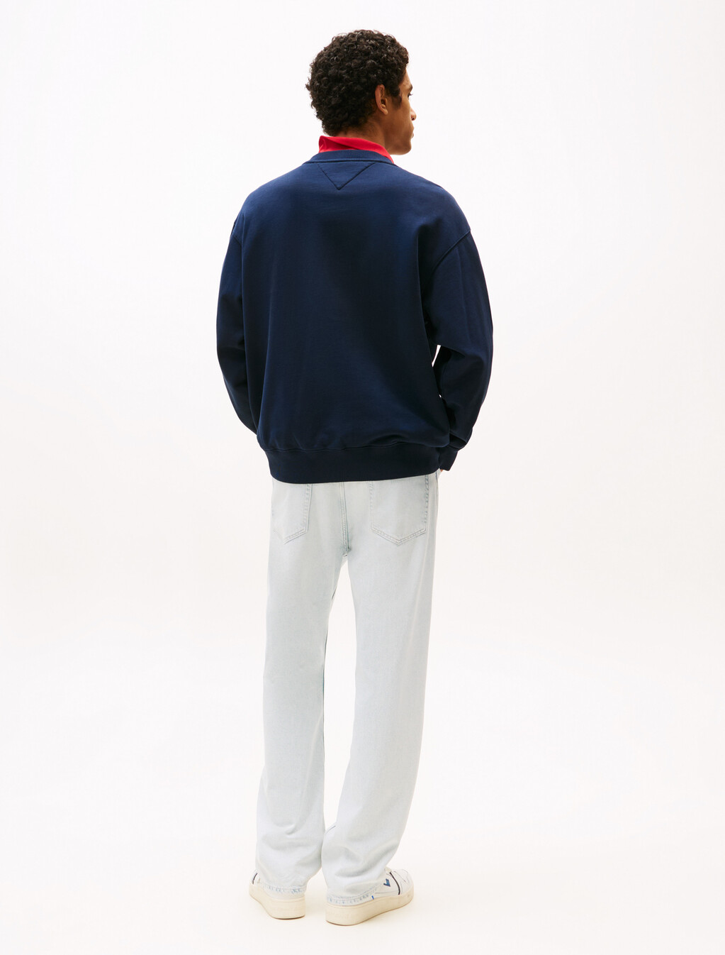 Logo Badge Relaxed Sweatshirt, Dark Night Navy, hi-res