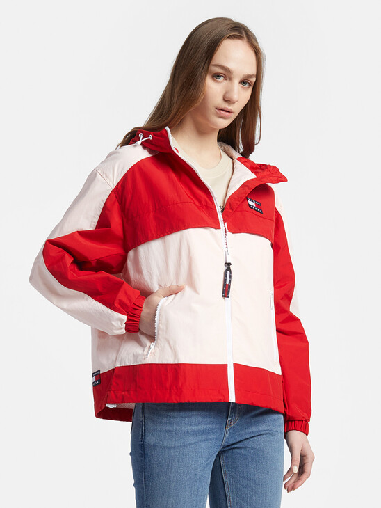 BADGE COLOUR-BLOCKED CHICAGO WINDBREAKER