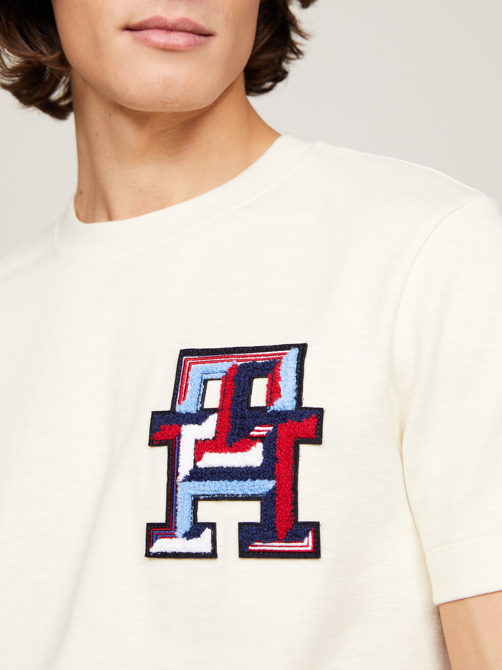 TH Monogram Bouclé T-Shirt, Calico, hi-res