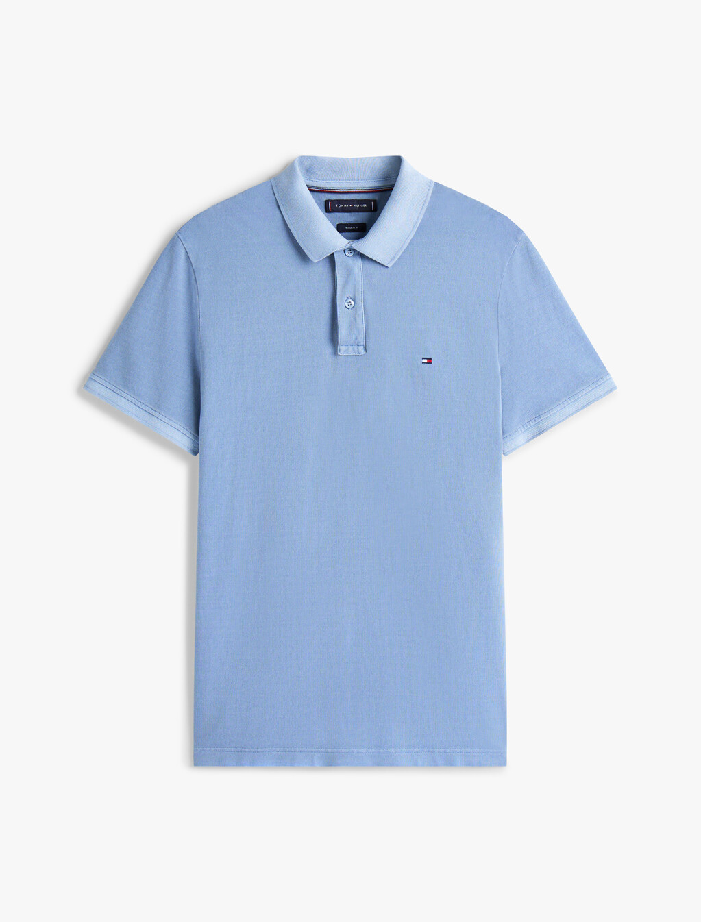 Garment Dyed Flag Embroidery Regular Polo, Brisk Blue, hi-res
