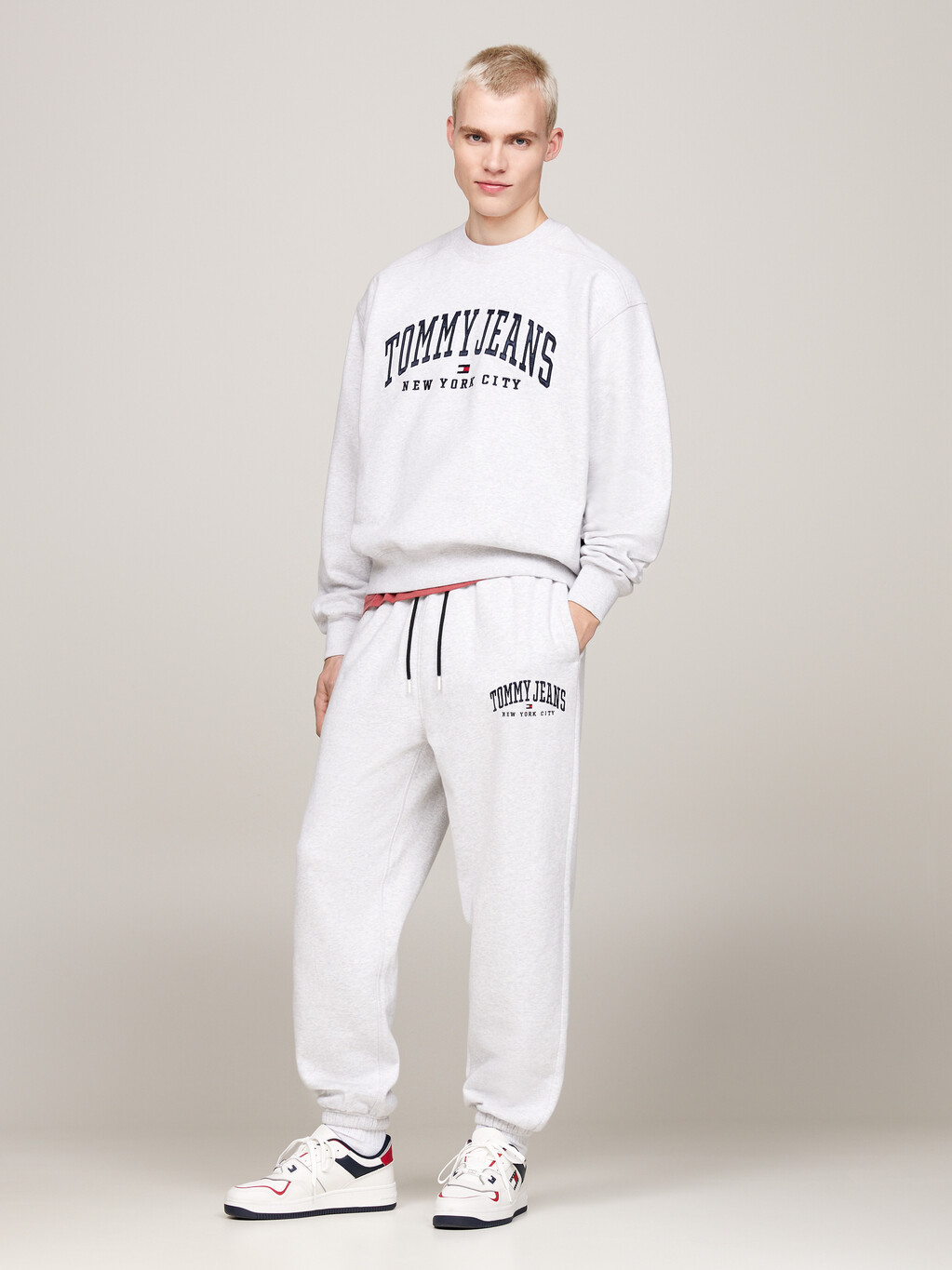 Varsity Washed Relaxed Sweatshirt, Silver Grey, hi-res