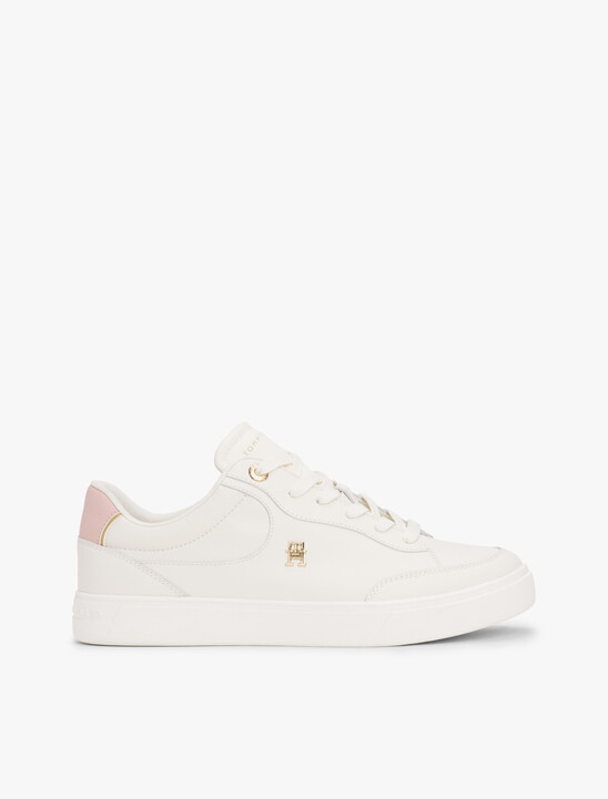 TH Monogram Leather Court Trainers