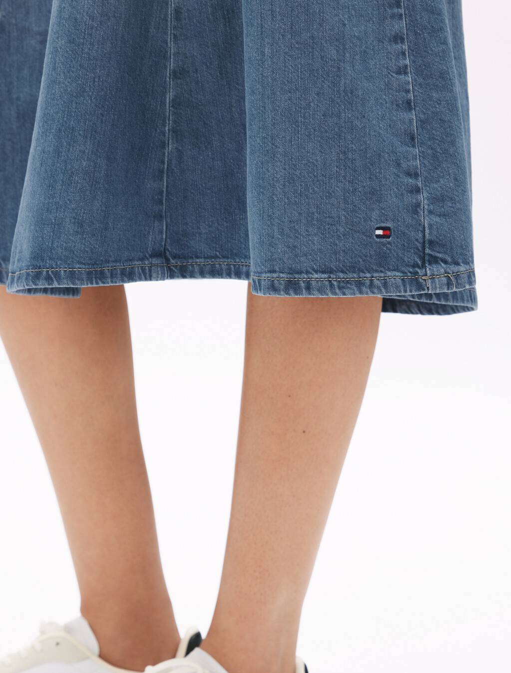 Midi Flare Denim Skirt, Uma, hi-res