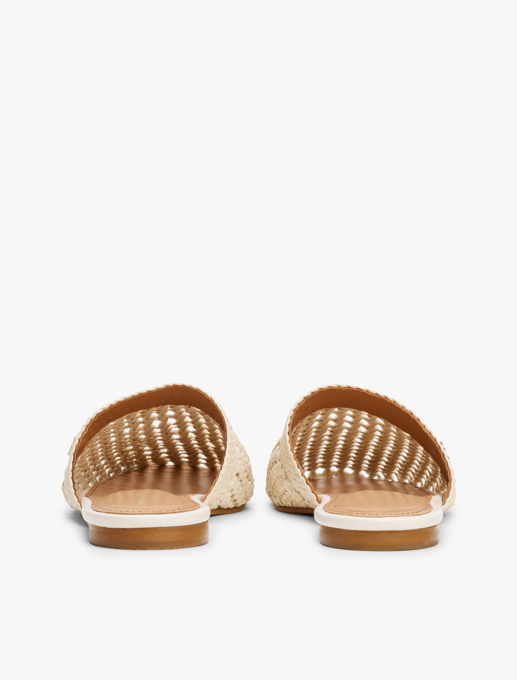 Crochet TH Monogram Plaque Mules, Muslin, hi-res