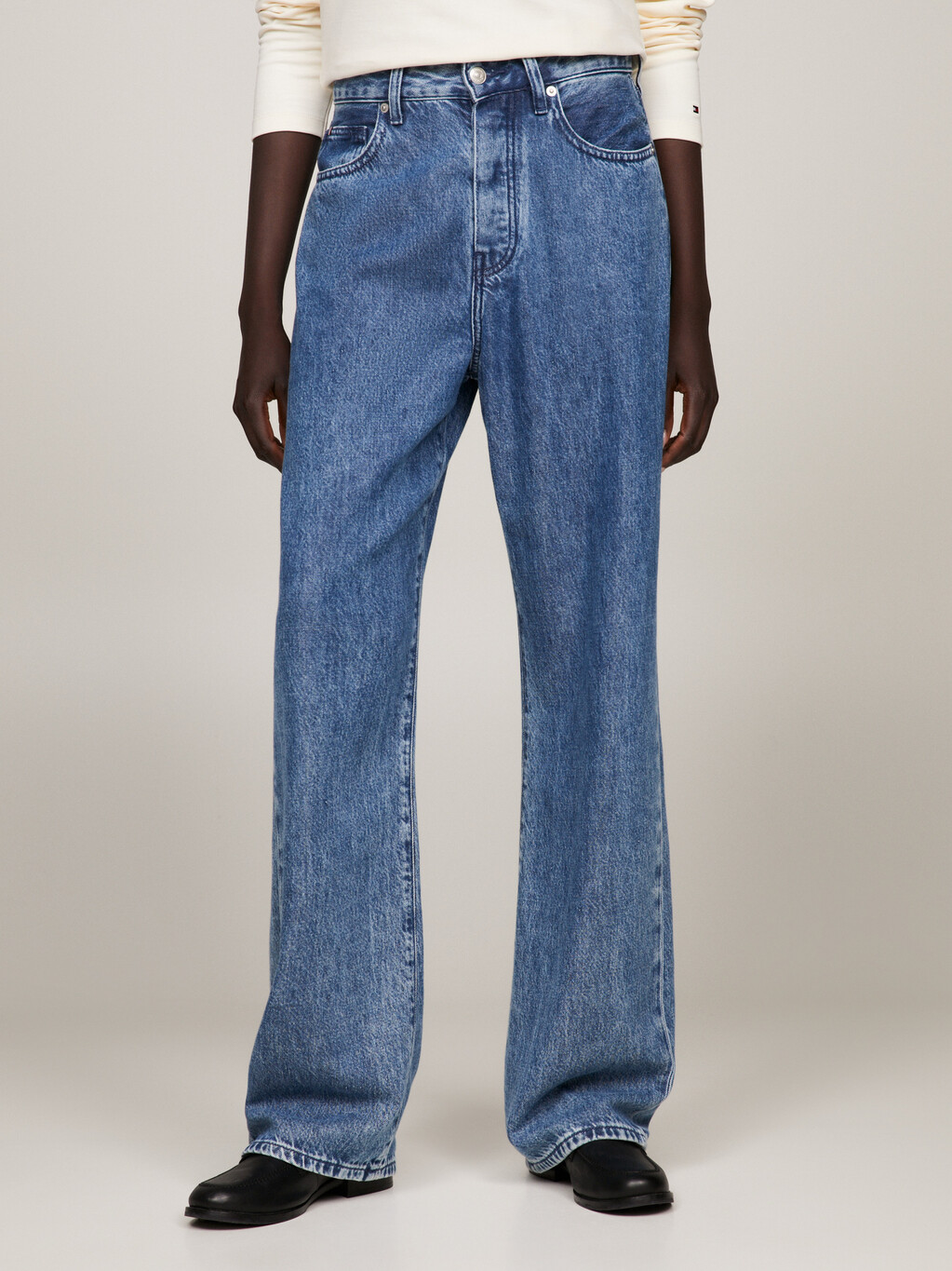 Mid Rise Relaxed Straight Jeans, Lea, hi-res