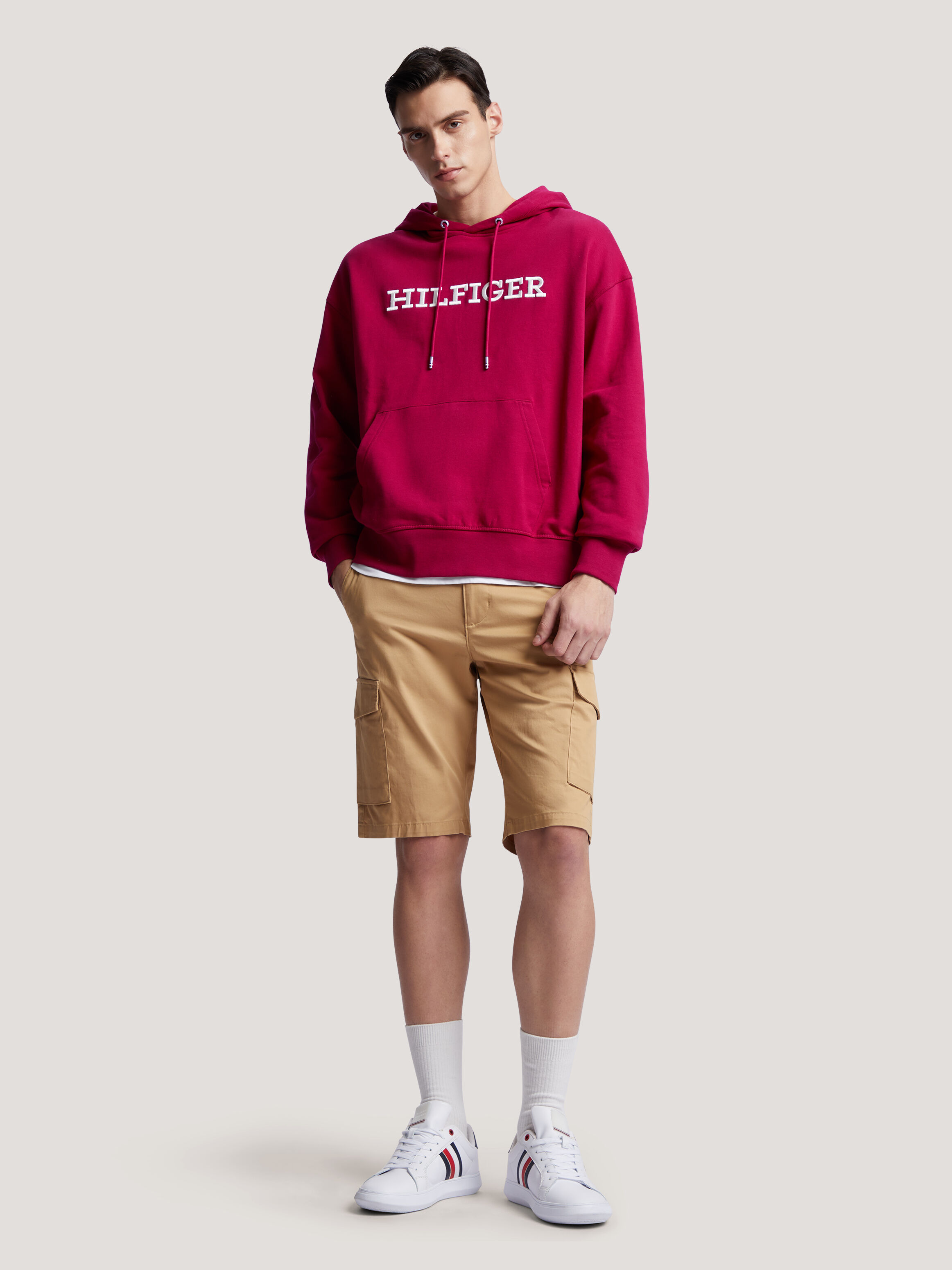 Red tommy hoodie store