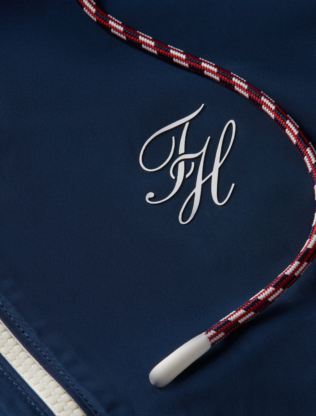 Logo Water Repellent Hooded Windbreaker, Dark Night Navy, hi-res