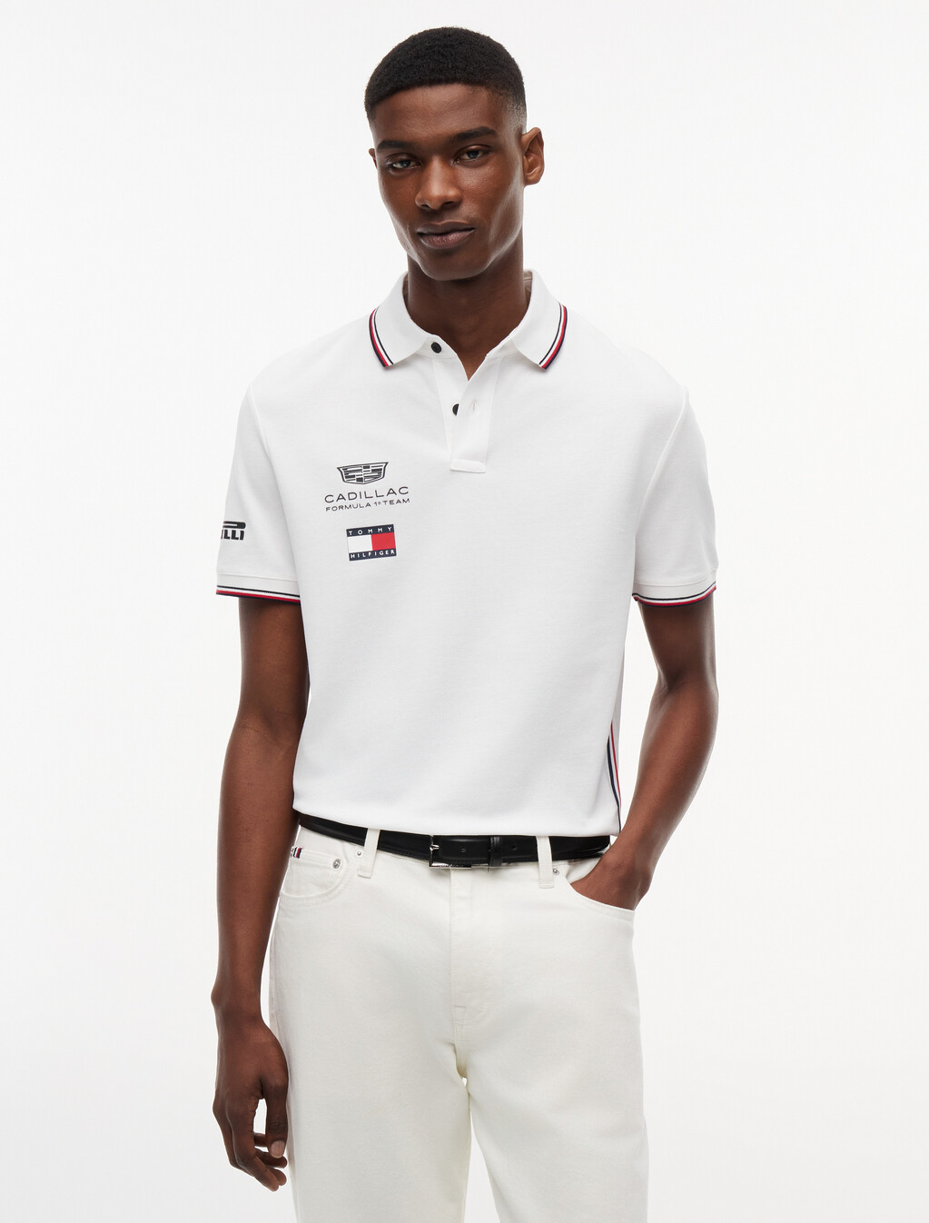 TH x Cadillac Formula 1&reg; Team Replica Polo Shirt, White, hi-res
