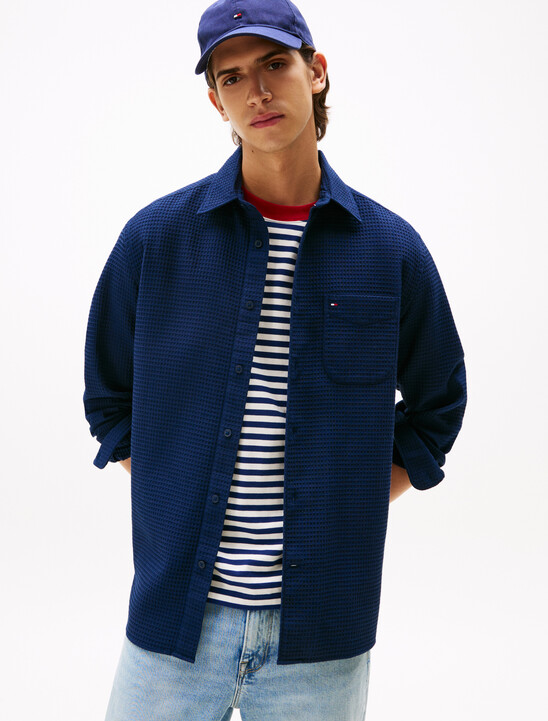 Waffle Knit Overshirt