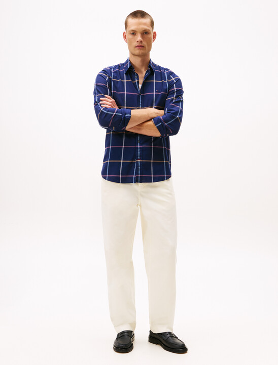 Straight Washed Canvas Carpenter Trousers