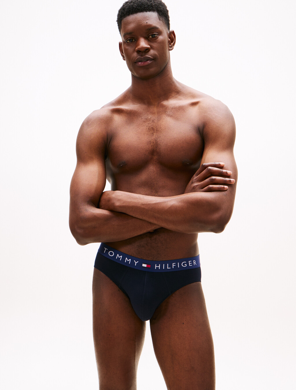 3 Pack Logo Brief, Prp Nvy/Hckory/Brk Blu, hi-res