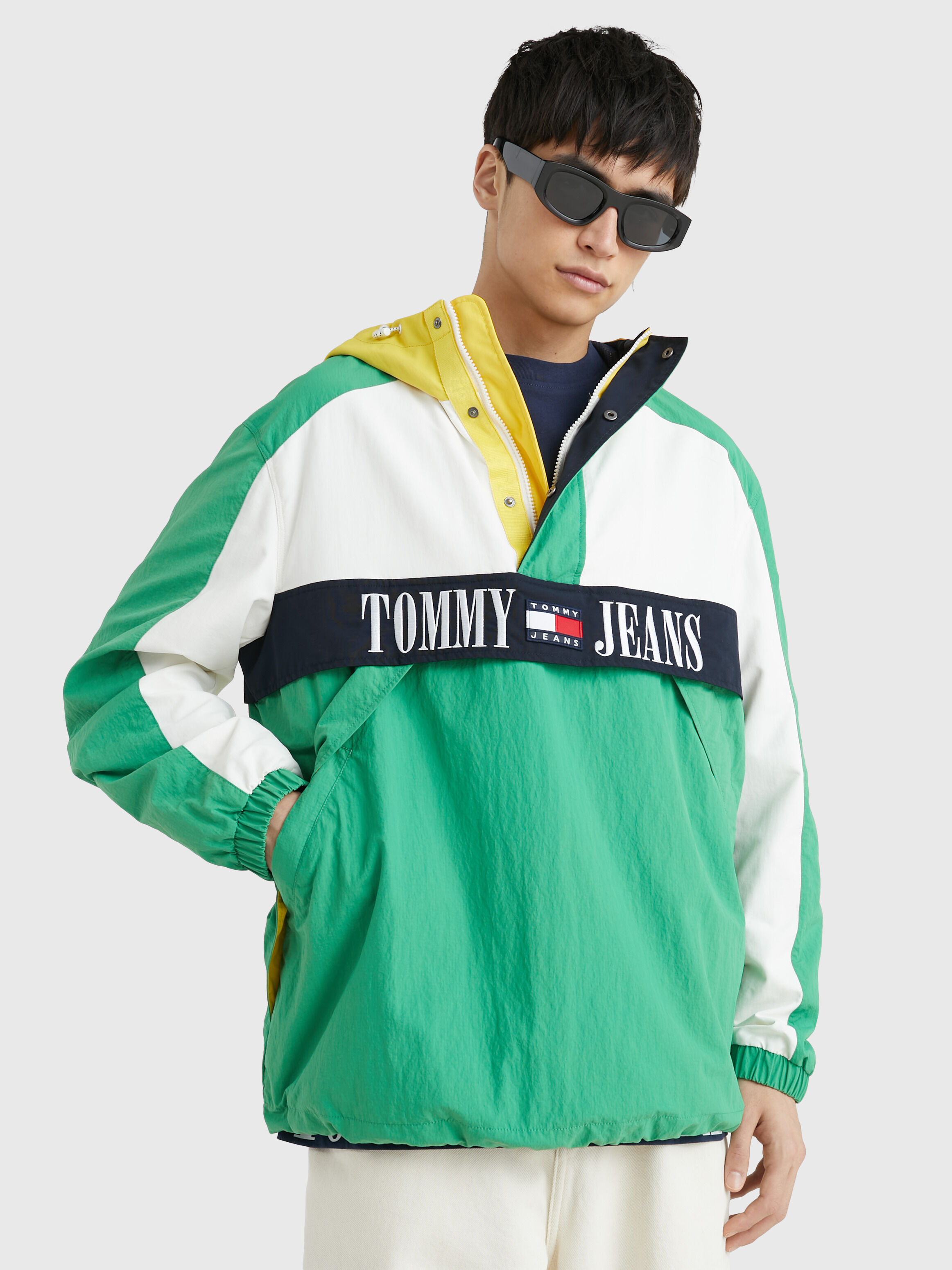 Archive Oversized Popover Chicago Windbreaker | green | Tommy