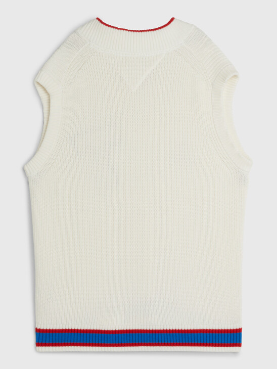 VARSITY LETTER DUAL GENDER SWEATER VEST