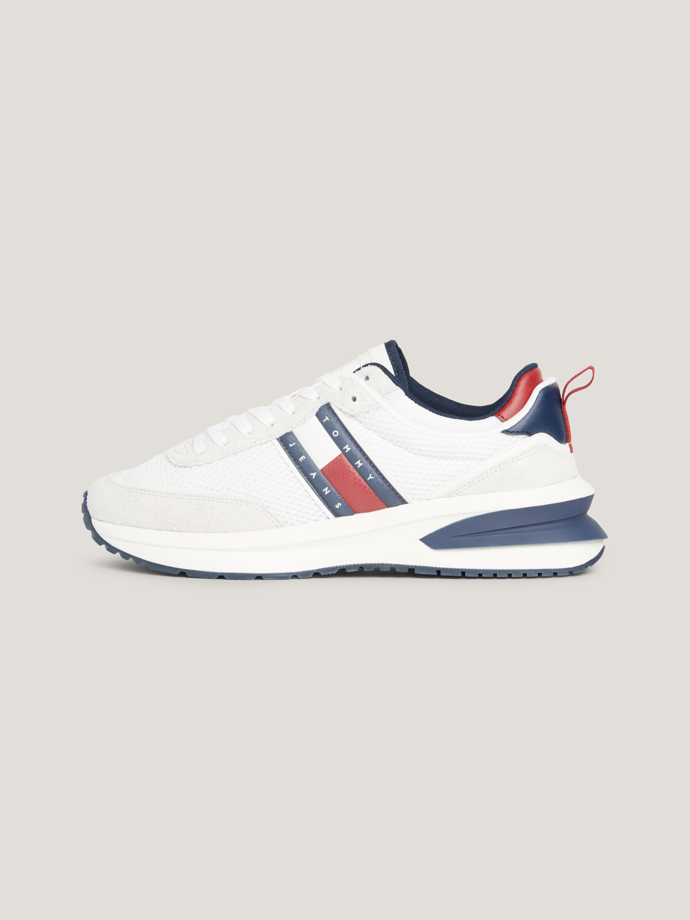 Pu panel shop chunky sole trainers