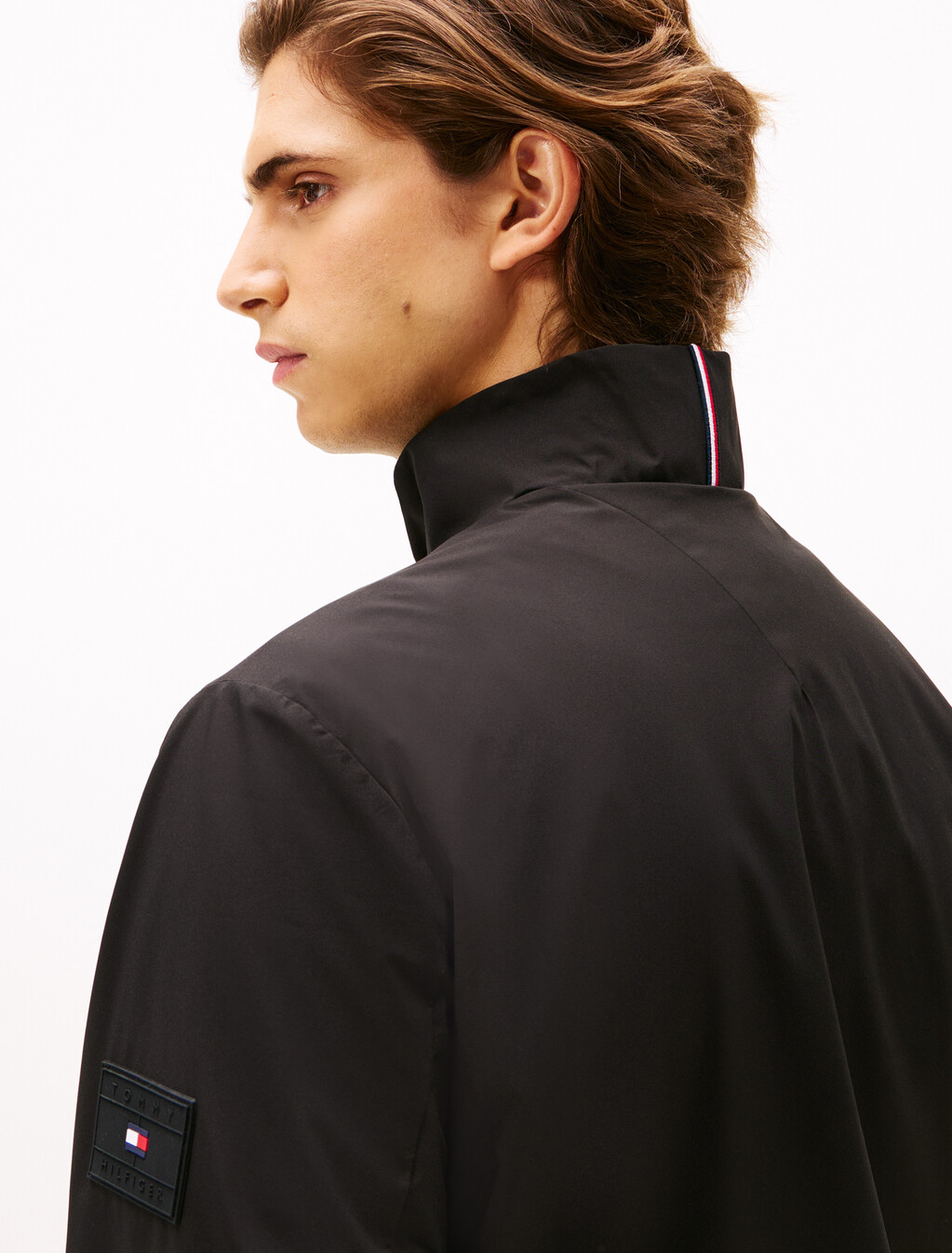 Zip Thru Blouson, Black, hi-res