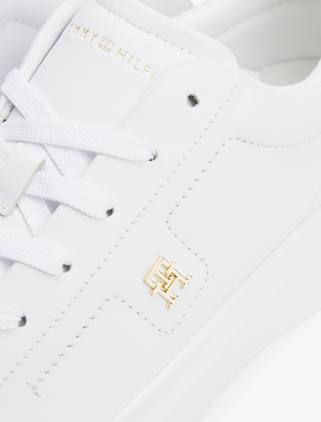 Platform Court Sneaker, White, hi-res