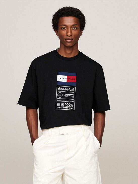 Tommy x Mercedes F1 x CR Care Label Logo T-Shirt