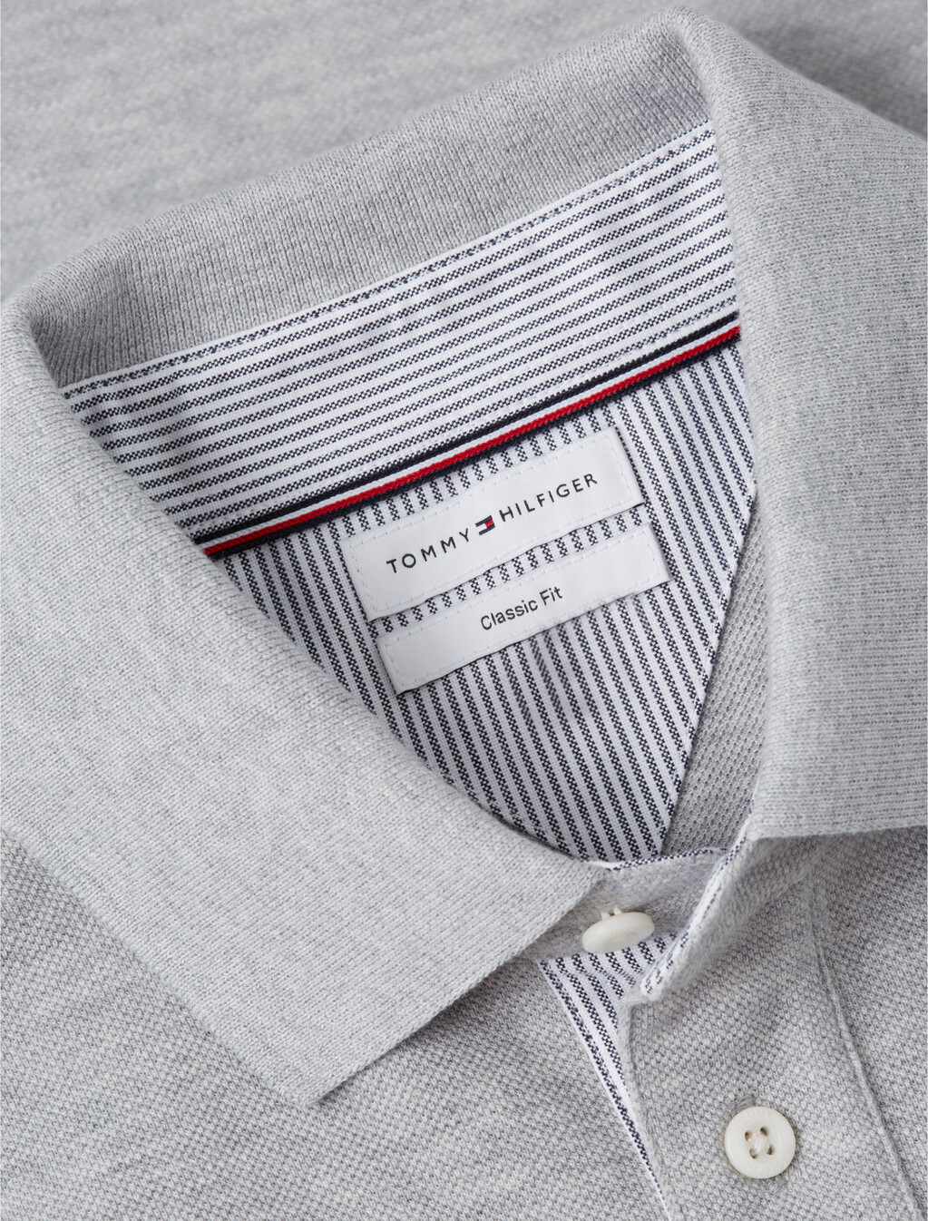 Heritage Crest Relaxed Fit Polo Shirt, Light Grey Heather, hi-res
